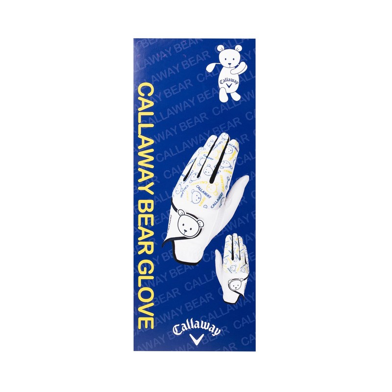 Callaway Glove BEAR DUAL WMS WHT/NVY 19 24 (19 cm