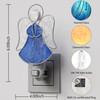 KUNDGLA Stained Glass Angel Night Lights Plug into Wall, Angel