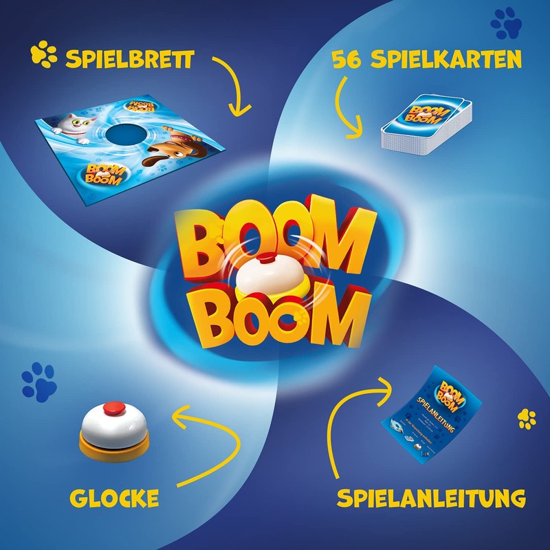 Trefl, Boom Boom Dogs and Cats, Game with Bell, Family