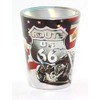 Route 66 Metallic Eagle Biker Full Wrap Shot Glass rtp