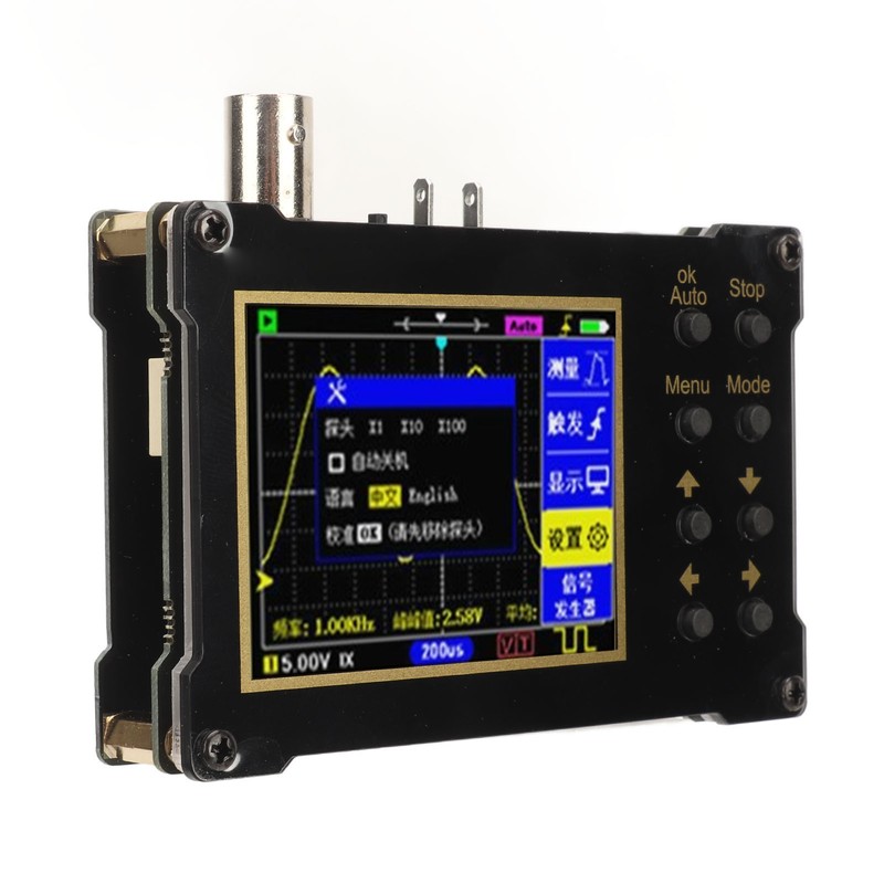 Mini Handheld Oscilloscope 40MSa/s Sampling Rate 18MHz Bandwidth PWM Signal