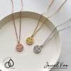JewelVOX Women's Necklace, Short, Hypoallergenic, Surgical Stainless Steel, Smile, Sound