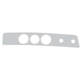 United Pacific 21813 Dashboard Trim, A/C Dash Panel Trim, Stainless, for 2006+ Kenworth