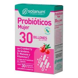 Probióticos Mujer + Extracto De Arándanos | 30 Caps| Solanum