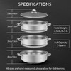 AuFranc® 5 Quart Steamer for Cooking - Stainless Steel Steam