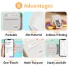 MiOYOOW Shipping Label Printer, 200DPI Wireless Thermal Printer with 13