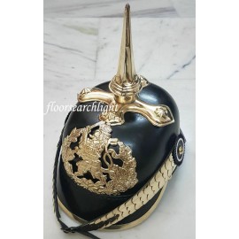 German Prussian Leather Helmet Pickelhaube Bavarian Officer Wearable WWI Helmet
