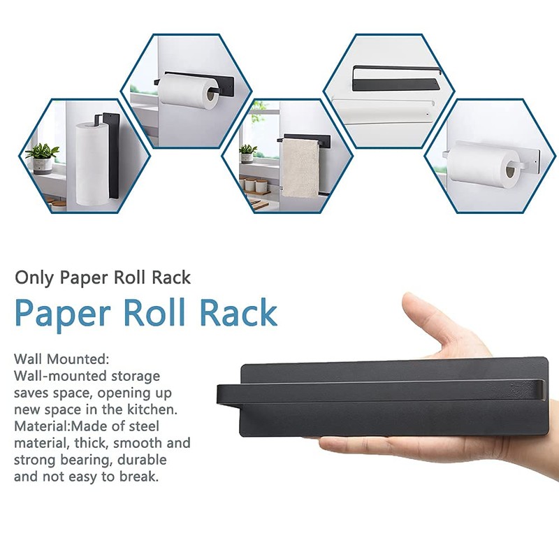 Soporte magnético para papel multifuncional, rollo de papel para cocina,