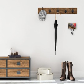 Caroline's Treasures Northern Hawk Owl Leash or Key Holder Wall Hooks, Key Hooks Holder, Coat Rack Wall Mount, Coat Hooks, Hooks for Hanging Keys, Towels, Aprons, Leashes