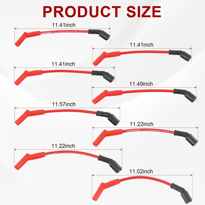 JDMSPEED New Performance Spark Plug Wires Replacement for Chevy GMC