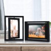 EGOFINE 2 Pack 6x4 Rotating Floating Picture Frames,Double-Sided Display with