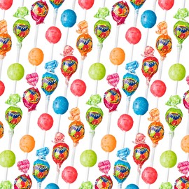 Paskesz Fun Pops - Fruit Flavored Drop Pops, 60 Count, (24 Ounce) | Individually Wrapped Mini Lollipops on Plastic Sticks in 5 Assorted Fruit Flavors, Kosher, Gluten-Free