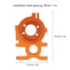 Topyond Aluminum Engine Mounts, Orange Aluminum RC Car Engine Mount
