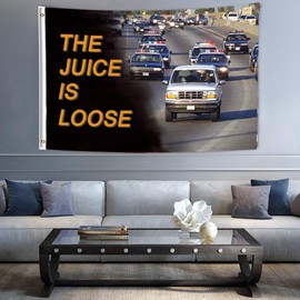 ENMOON The Juice is Loose Dorm Flag Collection (3x5ft, Vivid Color) HD Printing 150D Poly Two Brass Grommets for Dorm College