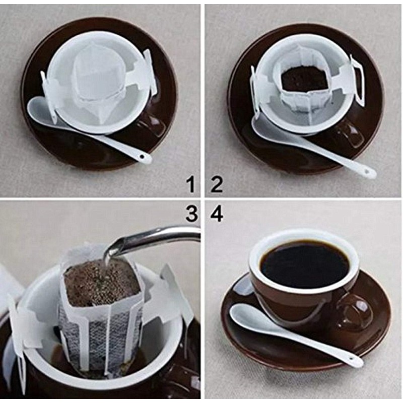 Coffee Filter Paper Bag 50 pieces, Hanging Ear Drip Coffee