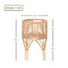 KOUBOO Rattan Indoor Plant Stand, Small, Natural Planter Brown