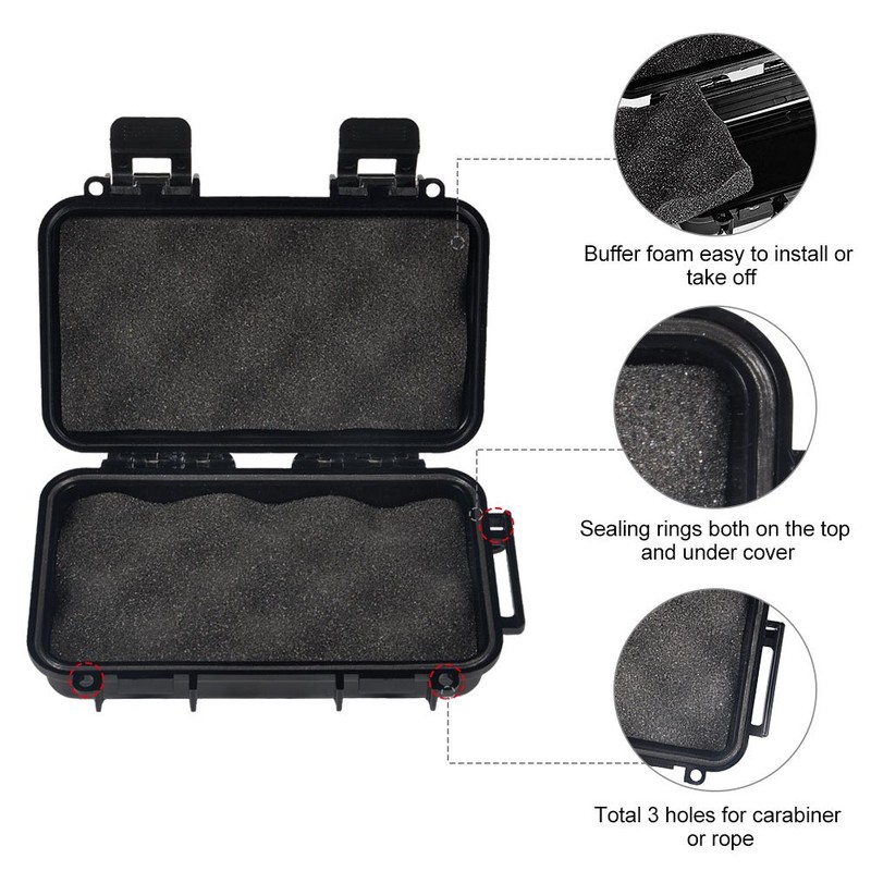 Qii Lu Anti-Pressure Container Box Waterproof Plastic Box Shockproof Dry
