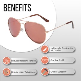 Got Shades Aviator Sunglasses for Men & Women - 100% UV Protection Classic Pilot Aviator for Mens - Sunglasses Pack of 4
