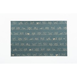 Sanyo Paper Book Cover, 46 Size, Adult Plum Charcoal Recycled Paper, Smile (Dark)