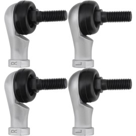 VGOL 4Pcs M10x1.5 Right Hand Thread and Left Hand Thread Ball Joint Angle Joint Joint Bearing Ball Joint Steel Galvanized Male Rod End Bearing Ball Joint