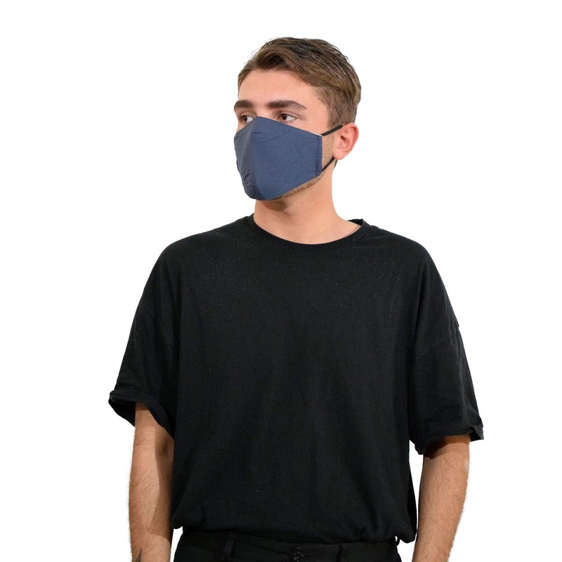 Basic Sense 100% Cotton Washable Reusable Skin Friendly Plain Face