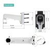 DS-1602ZJ-Pole Vertical Pole Mount Bracket for Hikvision Speed Dome Camera