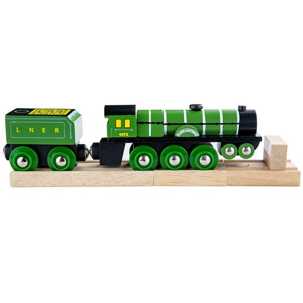 Bigjigs Rail Flying Scotsman Toy Train - Compatible with most major Wooden Railway & Train Set Brands, Replica Bigjigs Trains, Bigjigs Train Accessories