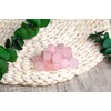ZHIYUXI 10 PCS Natural Rose Quartz Healing Crystals Polished Quartz