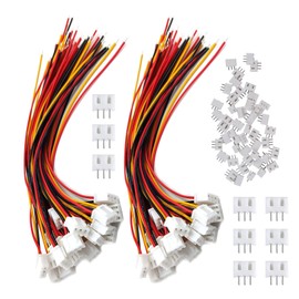 HUAZIZ JST-XH 2.54 mm 3-Pin Connector Plug with Wire Cables 15 cm JST 3-Pin Male & Female 50 Pairs