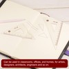 sourcing map 2piece Triangle Ruler Square Set 27cm, 24cm 30/60
