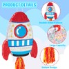 WERNNSAI Rocket Piñata - Rocket Ship Pinata Bundle with Blindfold