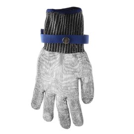 HENDI Oyster Glove (L), 2 Gloves: HPP Inner Glove and Stainless Steel Outer Glove, Protective Gloves, Cut Protection Glove, 330 mm