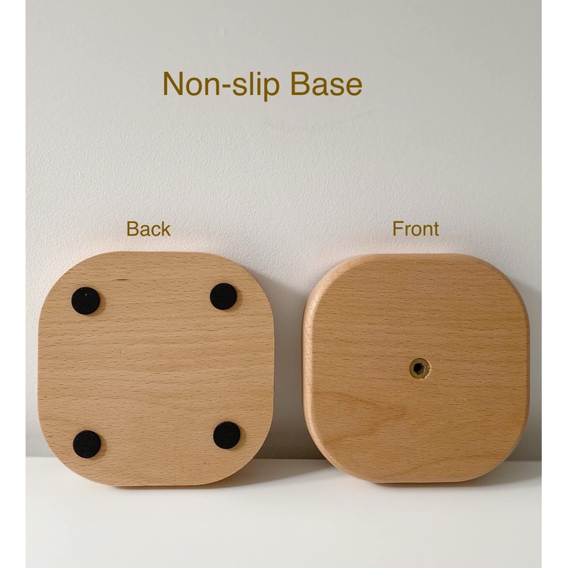 Kitchen Roll Holder, Wooden Paper Towel Holder Free Standing, Cute