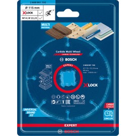 Bosch Professional 1x Expert Carbide Multi Wheel X-LOCK Cutting Disc (for Hardwood, Ø 115 mm, Accessories Small Angle Grinder)