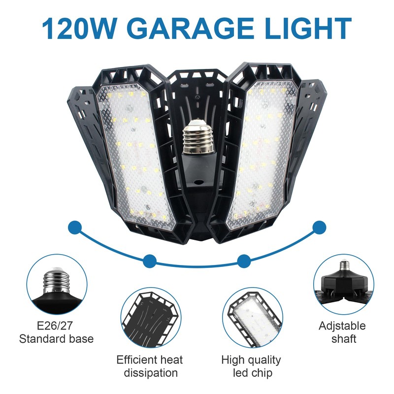 CREATESTAR Pack of 2 120 W Workshop Lamp LED Ceiling