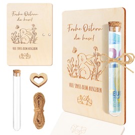 Happy Easter Money Gifts Packaging with Test Tubes, Wooden Money Gift Packaging, Easter Bunny Money Gift Packaging, Easter Gift Packaging for Women, Men, Boys, Girls