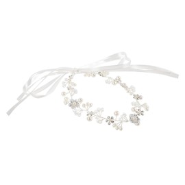 Baluue Floral Leaf Headband for Wedding Elegant Rhinestone Hair Accessory for Bridesmaid Flower Girl and Special Occasions Nature-inspired Bridal Headpiece