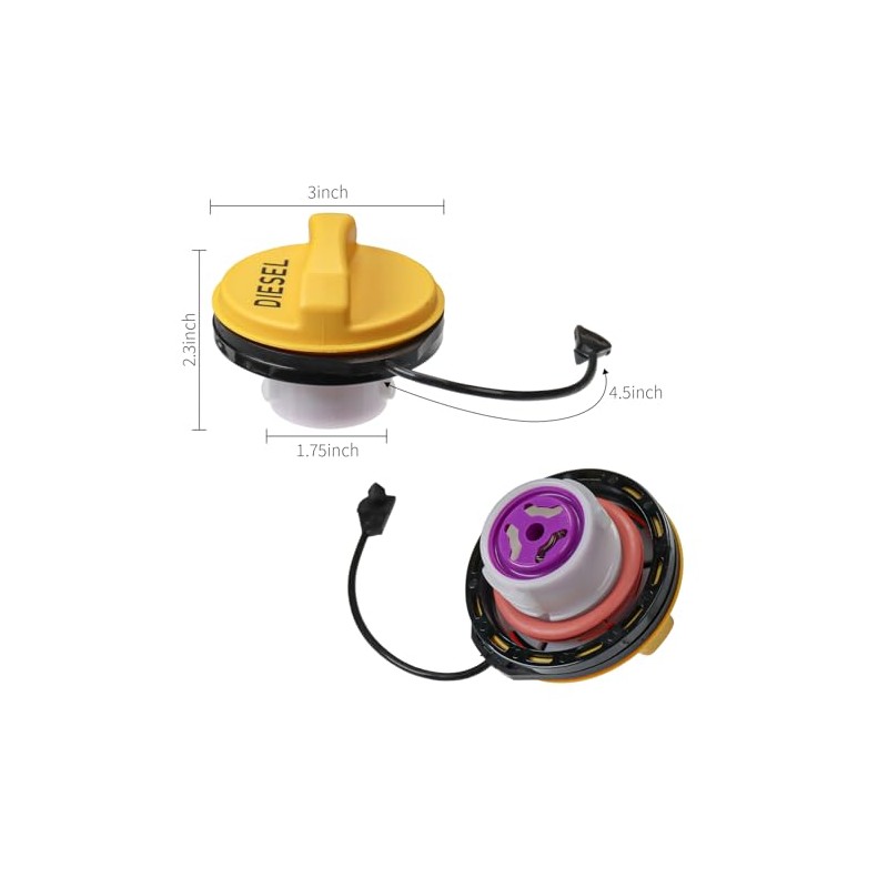 Casoter Car Diesel Fuel Tank Cap Replacement for Range Rover