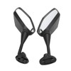 Pair Motorcycle Rearview Mirrors Black Visibility Replacement for Honda CBR
