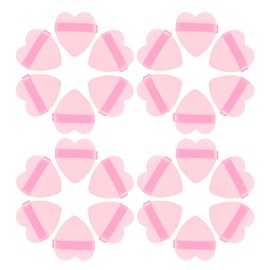 Baluue 50pcs Heart Shaped Powder Puff for Foundation Makeup Sponges for Even Application Multi-functional Setting Tool for Loose Powder Gentle Comfortable Texture for All Makeup Steps
