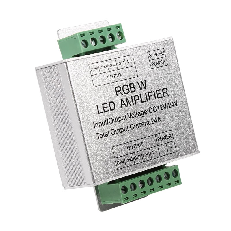Greensen RGBW LED Amplifier, 4 Channels, 288 W, 12 V/24