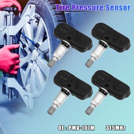 X AUTOHAUX 4pcs PMV-107M Tire Pressure Monitoring System Sensor TPMS Sensor 315MHz for Honda Accord CR-V Fit 2007-2012
