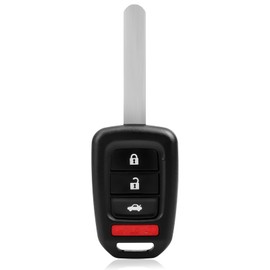 NPAUTO Key Fob Replacement Fits for 2013 2014 2015 Honda Accord, 2014-2015 Honda Civic, Keyless Entry Remote Control Car Key Fobs (MLBHLIK6-1T, 4 Buttons, 313.8 Mhz)