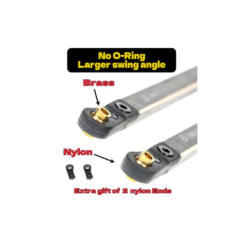 RampCrab High Clearance 4 Links Set for SCX24 Deadbolt, Brass