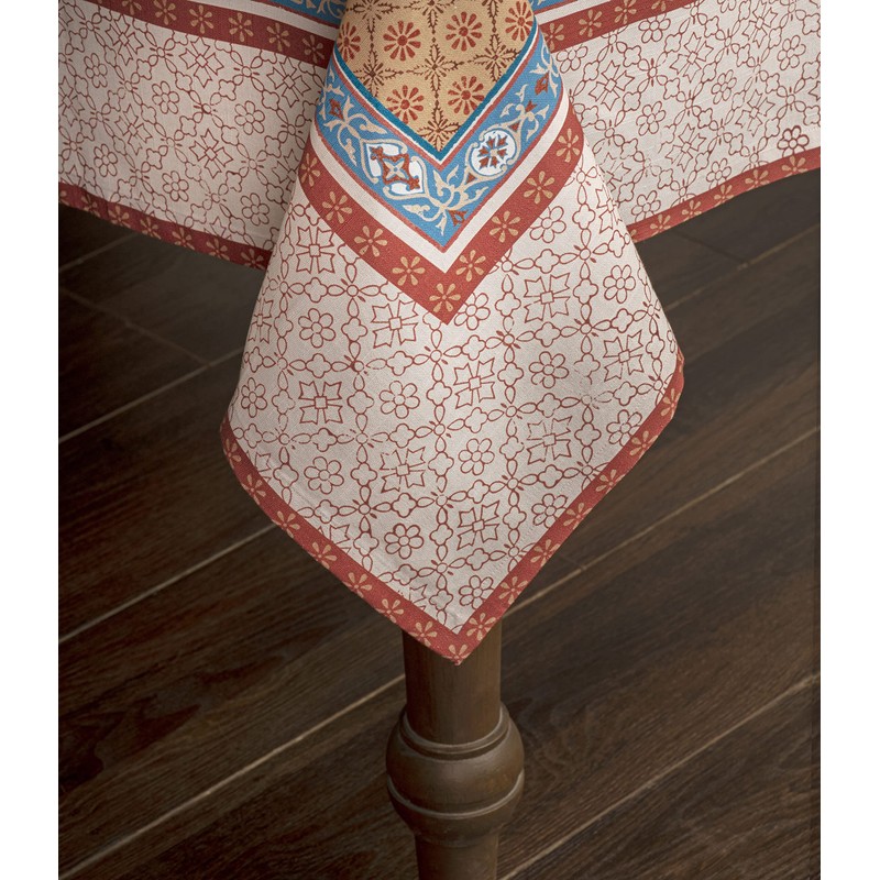 Maison d' Hermine - Mantel decorativo rectangular de 100 %