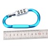 Carabiner Lock, D-Ring Chain Clip Hook Travel Bag Luggage Security