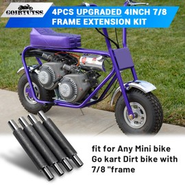 Upgraded 4inch 7/8" Frame Extension Kit fit for Coleman CT100U/CC100X/CT200U/EX, for Azusa Baja Doodle Bug DB30,for Racer 97cc & All 7/8" Frame Mini Bikes (Welding Required)