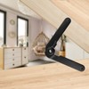 Savagrow 4pcs 180 Degree Rotatable Support Hinges Black 9" Folding