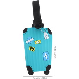 INOOMP Etiquetas De Equipaje Para Maletas Con Nombre Y Dirección 4 Piezas Etiquetas De Viaje Flexibles Y Ligeras Accesorios De Viaje Para Identificar Equipaje Y Mochilas