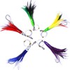 Trolling Lures Feathers 5 Colors 6 Inch Fully Rigged Tuna